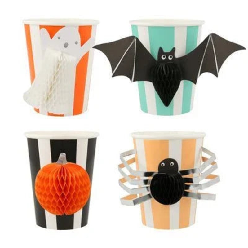 Meri Meri Halloween Honeycomb Cups 9 oz. | 8 Ct