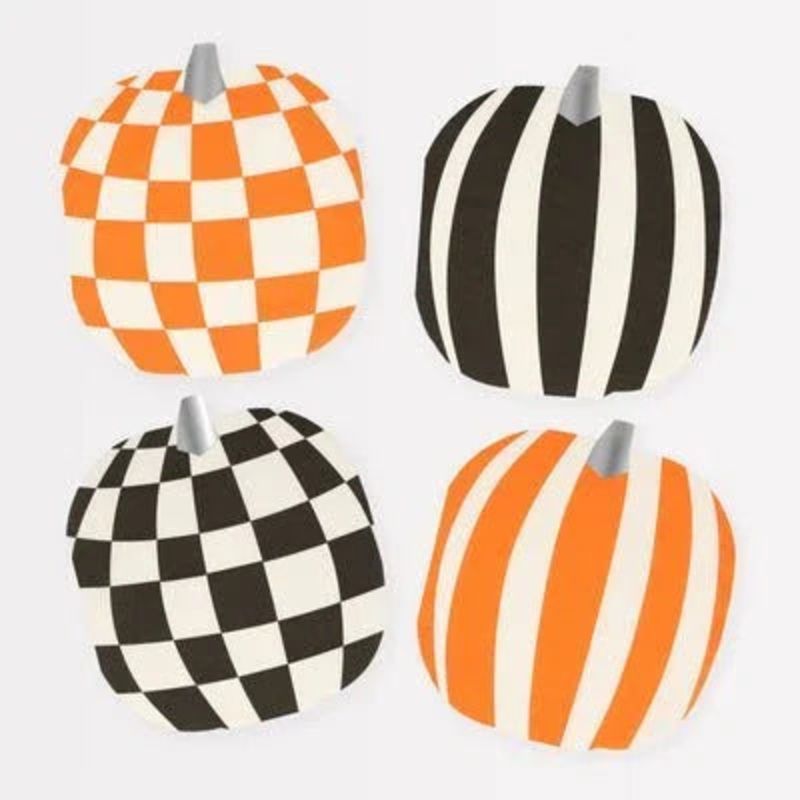 Meri Meri Halloween Mod Pattern Pumpkin Napkins | 16 ct