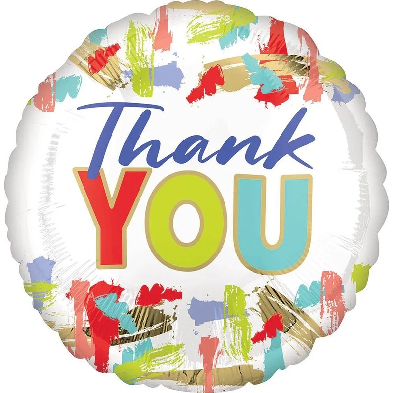 Thank You Painted Mylar Balloon 18 | 1ct