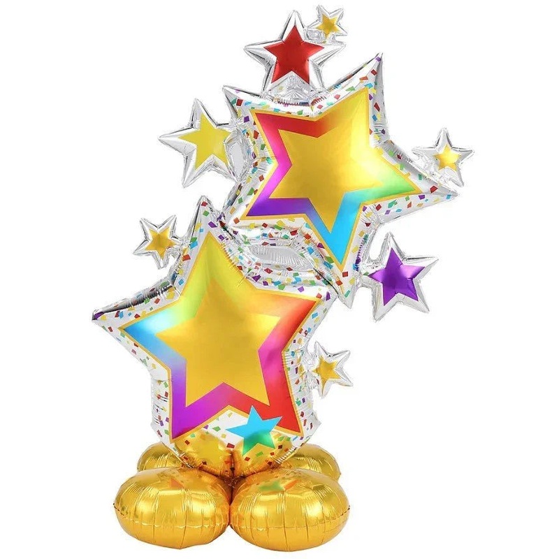 AirLoonz Decorative Star Cluster Balloon Uninflated 59 | 1 ct