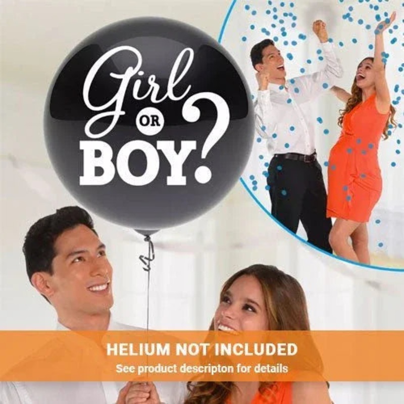 Blue Flat Gender Reveal Balloon 24 | 1ct