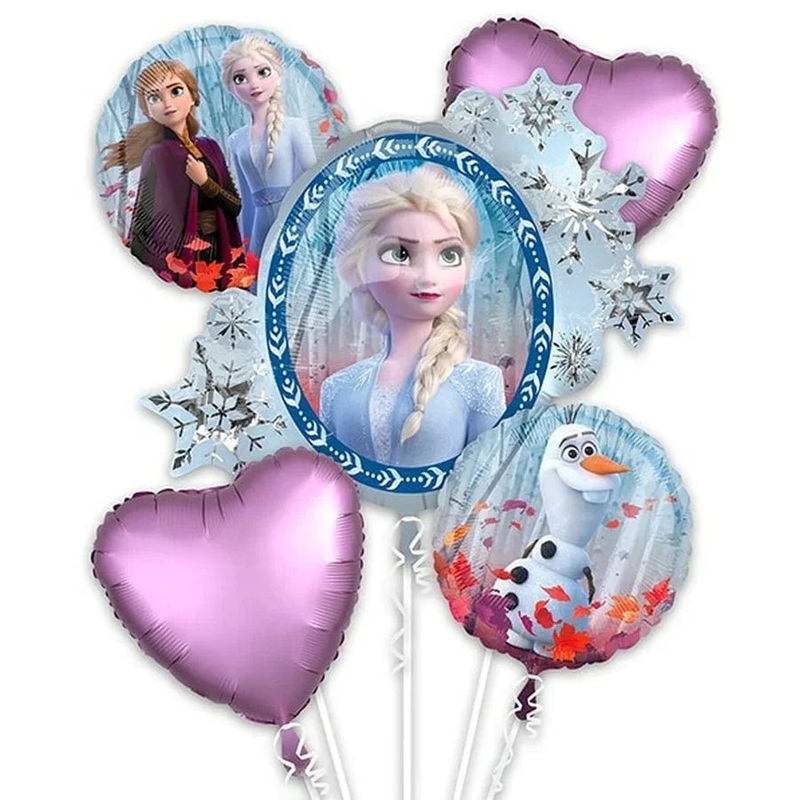Frozen II Mylar Balloon Bouquet | 5 pcs