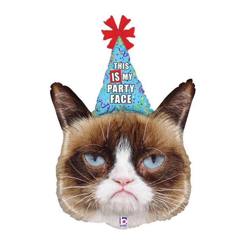 Grumpy Cat Birthday Supershape Mylar Balloon 36 | 1 ct