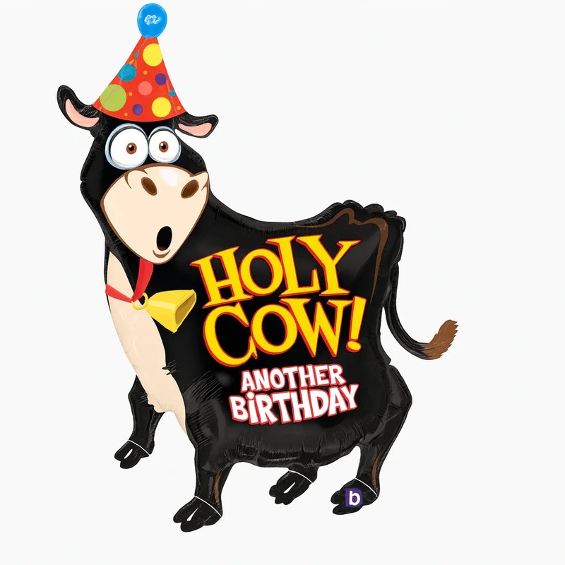 Holy Cow Another Birthday Supershape Foil Balloon 42 | 1ct