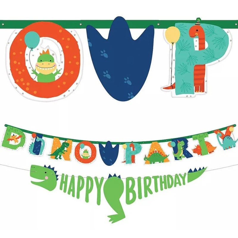 Jumbo Dino Party Banner Kit | 1 ct