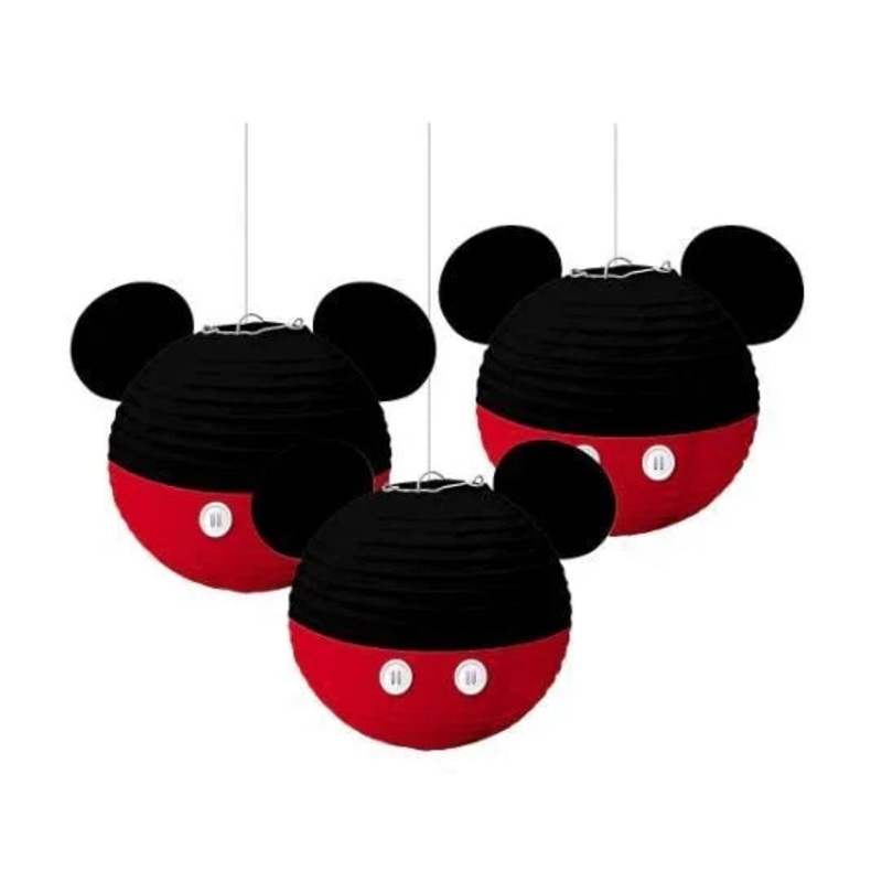 Mickey Mouse paper Lanterns  | 3ct