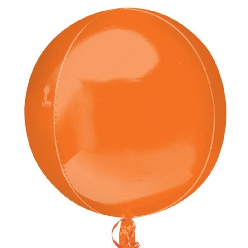 Orange Orbz Balloon, 15” | 1 ct