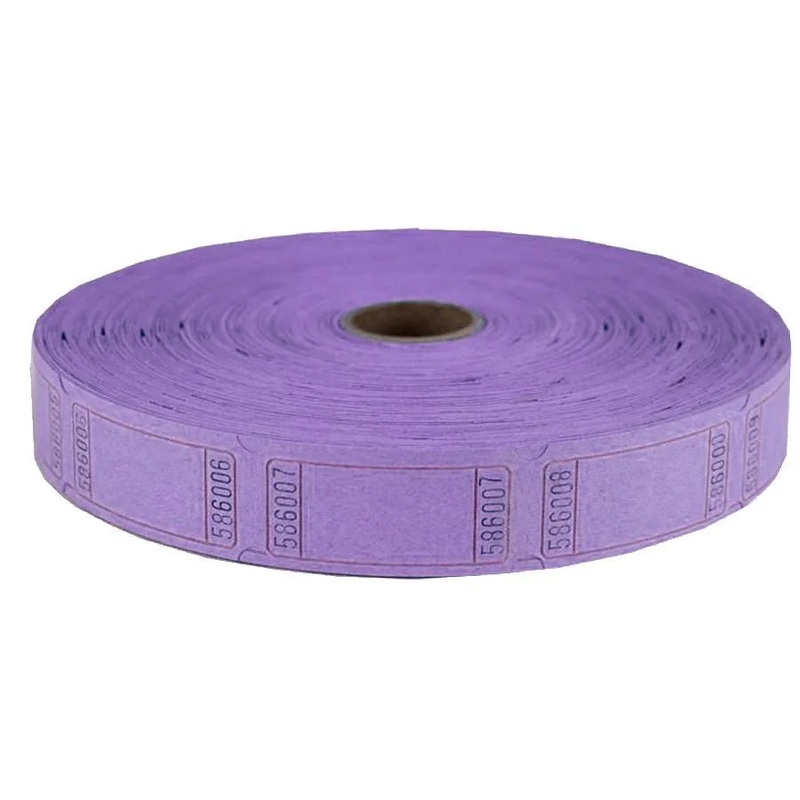 Purple Single Ticket Roll 2000ct | 1 roll