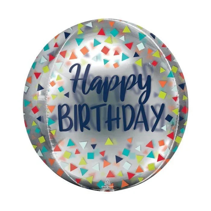 Reason To Celebrate Birthday Clear Orbz Balloon 15 | 1ct