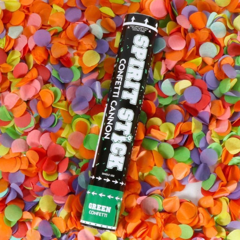 Spirit Stick Confetti Cannon Orange, 12 | 1ct