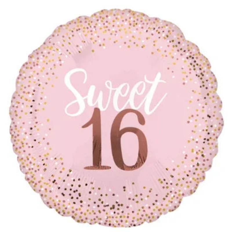 Sweet Sixteen Blush Super Shape Mylar Balloon 28 | 1ct