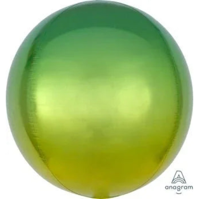 Yellow/Green Ombre Orbz Balloon 15 | 1ct