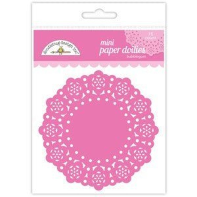 Bubblegum Mini Doilies, 3 | 75 ct
