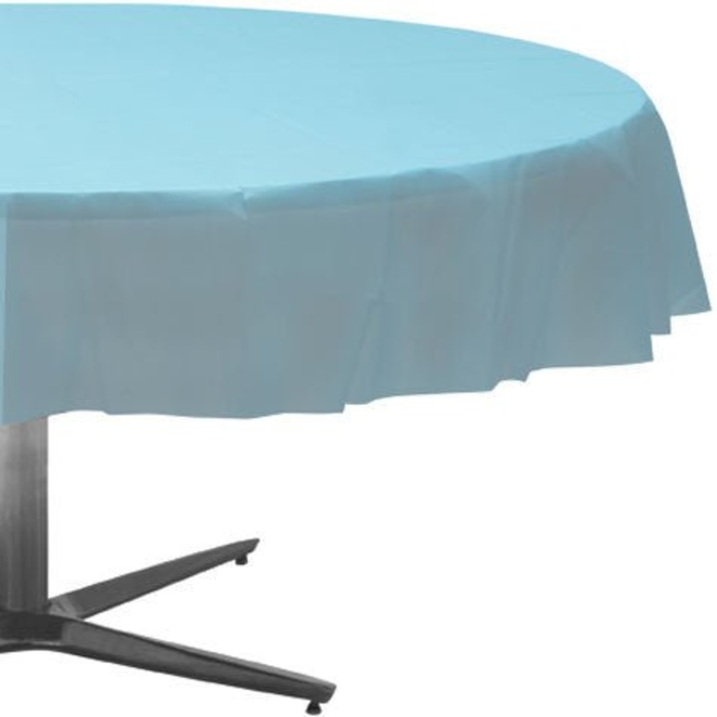 Caribbean Blue Round Table Cloth 84 | 1ct
