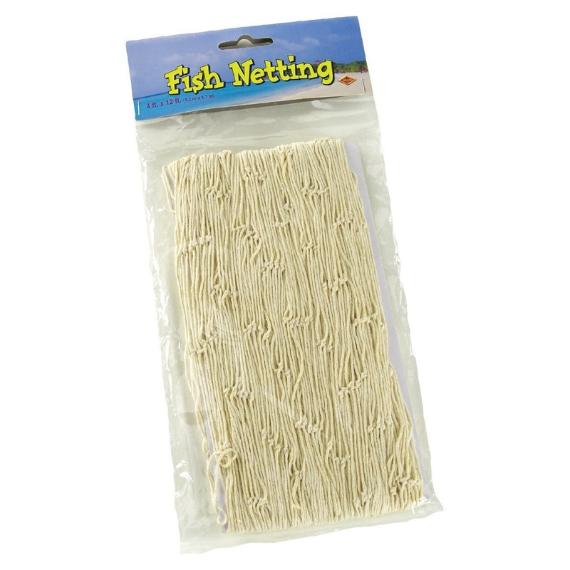 Natural White Fishing Netting, 12′ | 1 ct