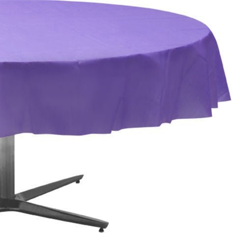 New Purple Round Table Cover 84 | 1ct