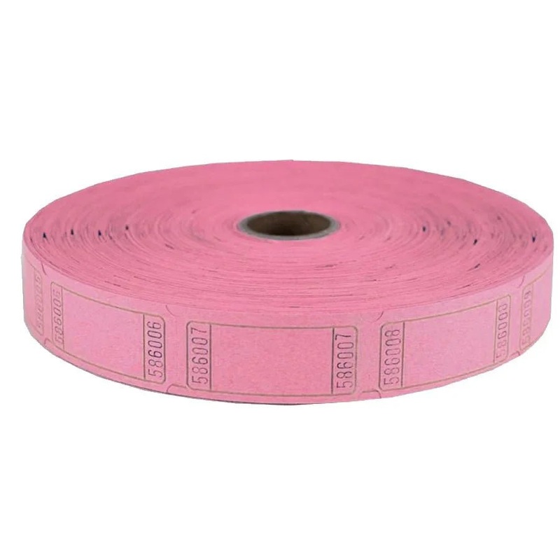 Pink Single Ticket Roll  | 2,000 Tickets