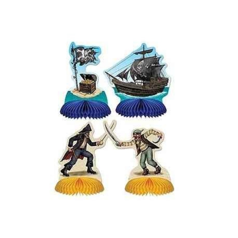 Pirate Playmates Centerpieces 5.5in | 4ct