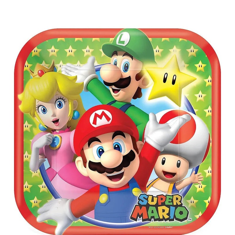 Super Mario Dessert Plates 7 | 8ct