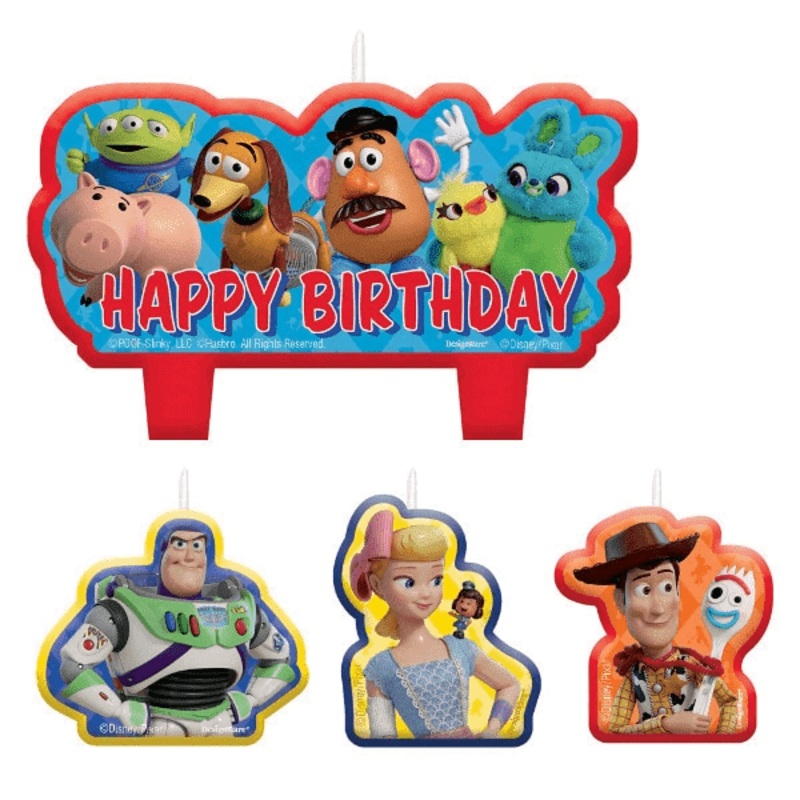 Toy Story Birthday Party Candle Set  | 4 ct