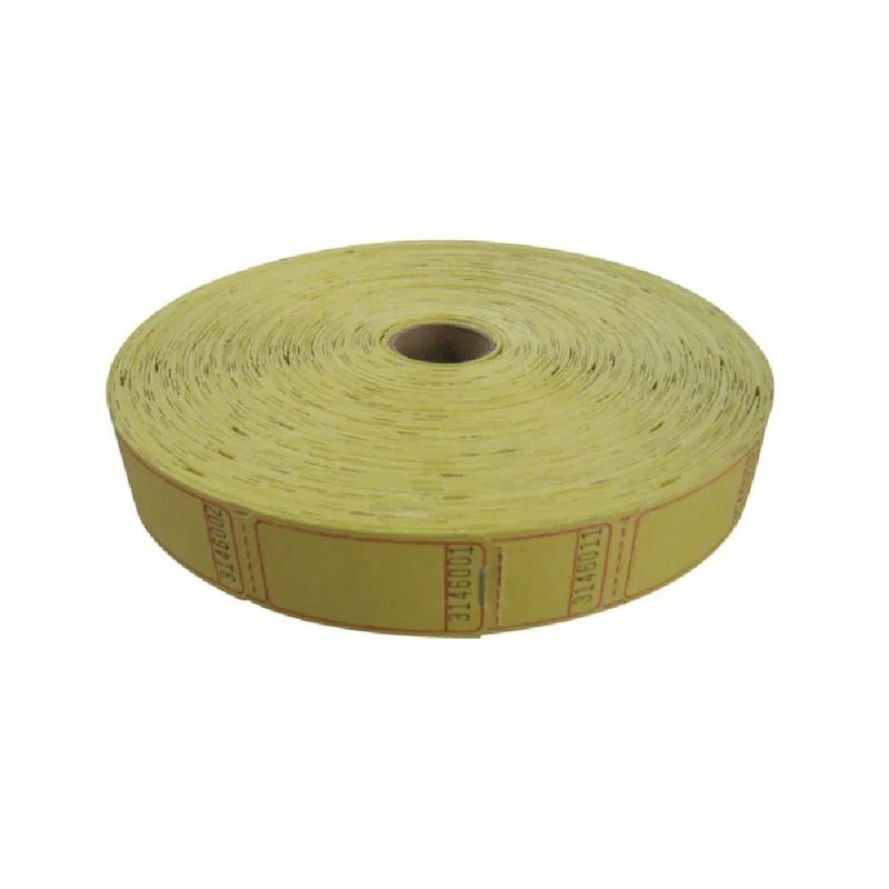 Yellow Single Ticket Roll | 2000ct