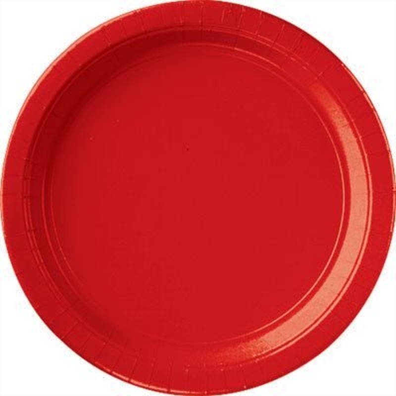 Apple Red 10 Paper Plates | 20ct