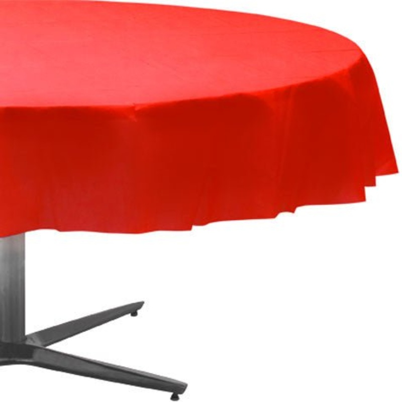 Apple Red Round Table Cover 84 | 1ct