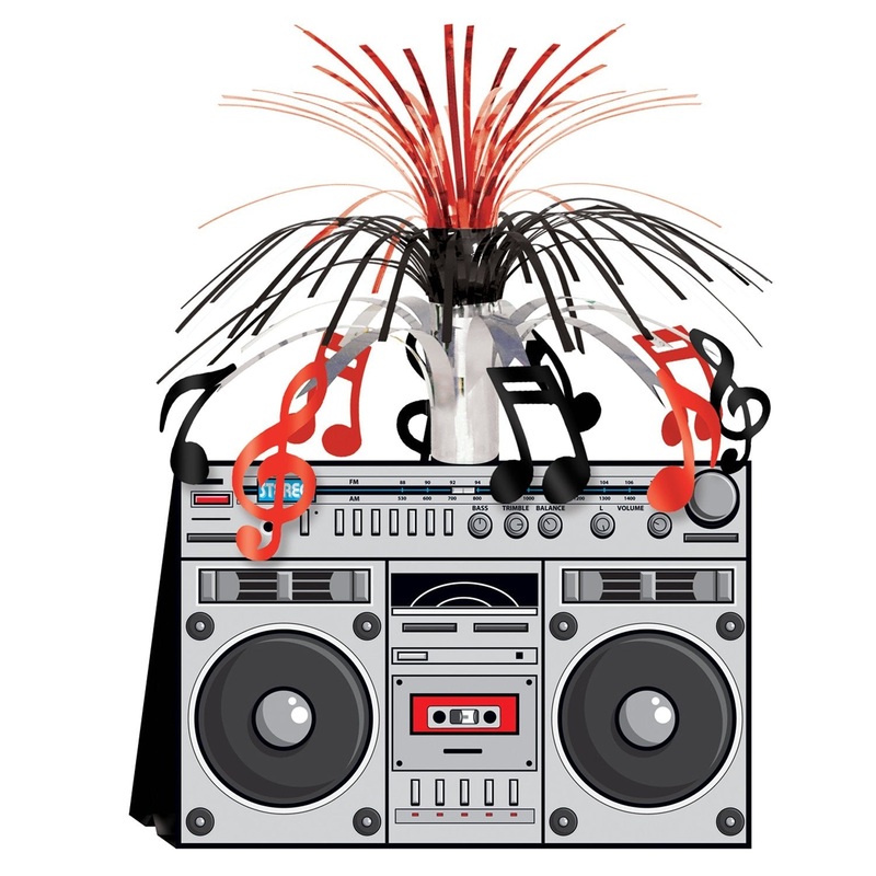 Boom Box Centerpiece | 9 x 14