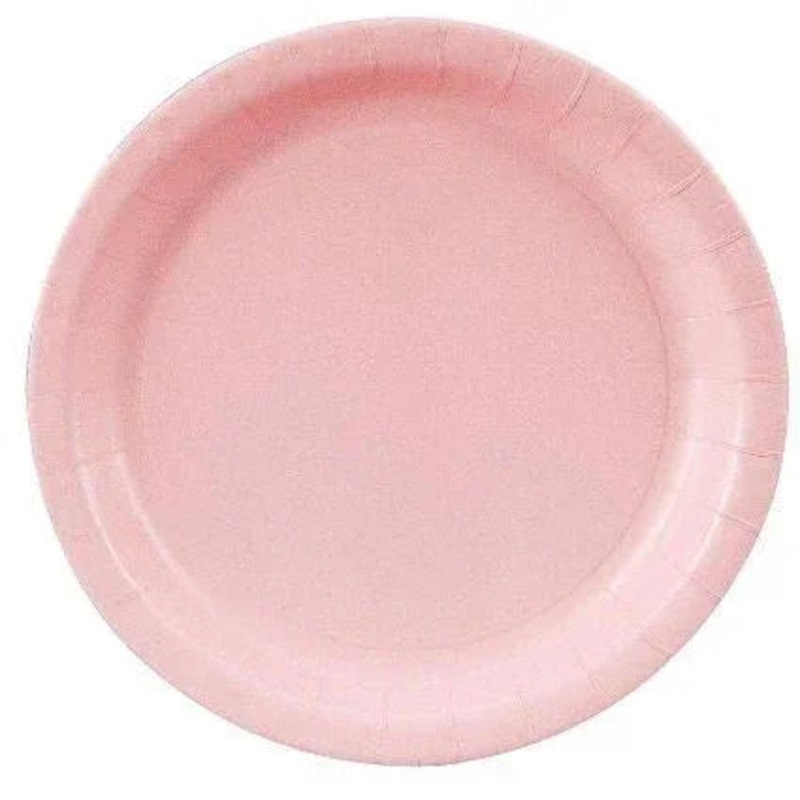 Classic Pink Paper Plates, 9” | 20 ct
