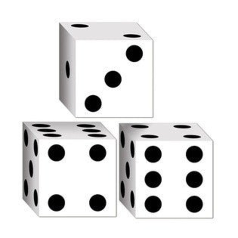 Dice Favor Boxes | 3ct | 3.25