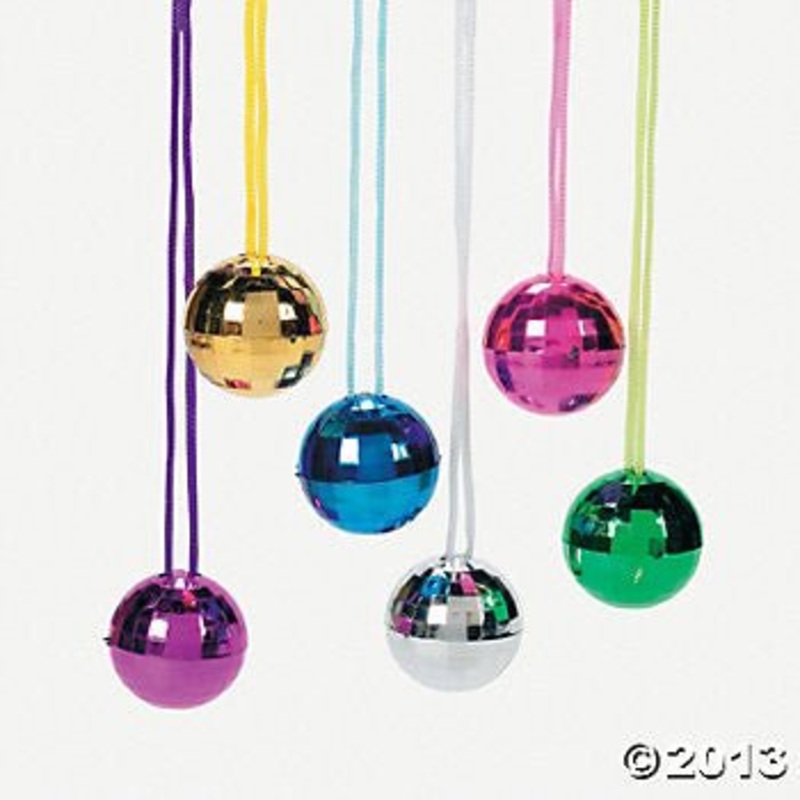 Disco Ball Necklaces, 2 | 12 ct