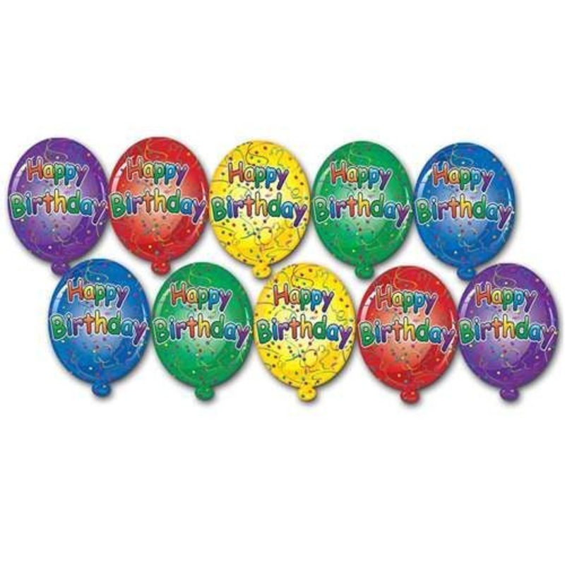 Mini Happy Birthday Cutouts | 10pcs