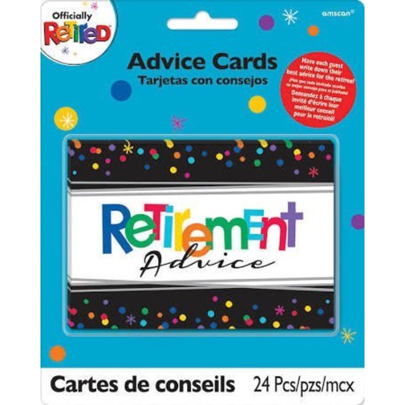 Officially Retired Advice Cards | 24 ct