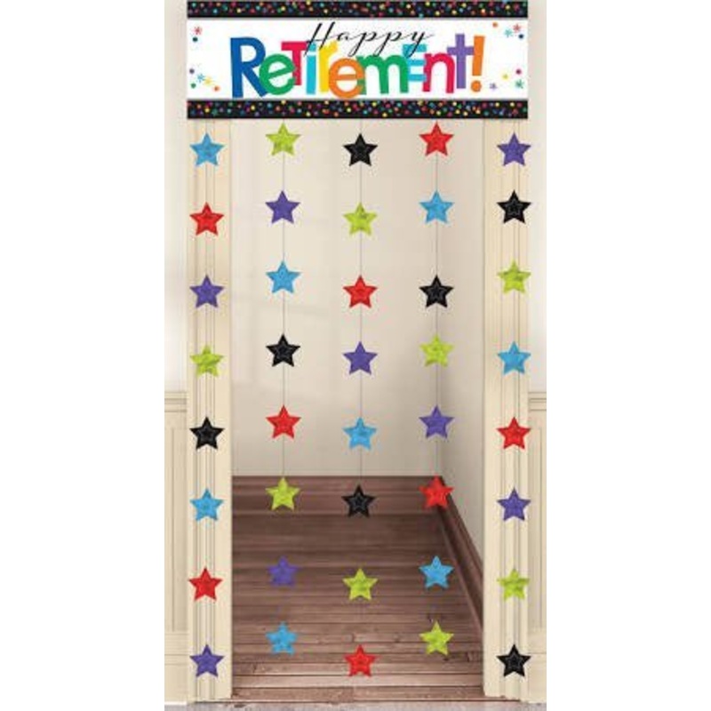 Officially Retired Door Curtain, 6′ | 1 ct