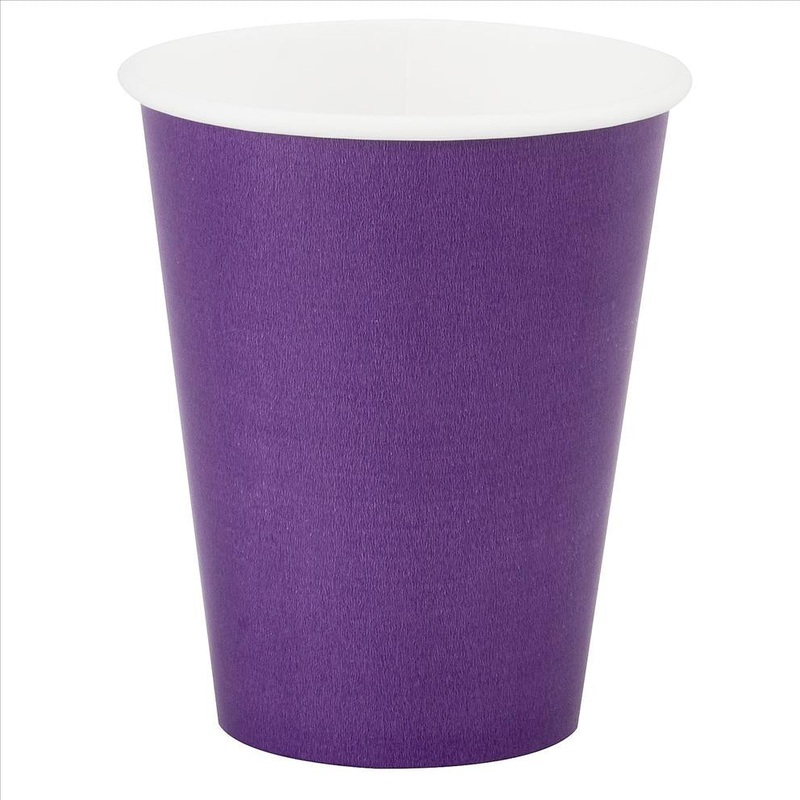 Paper Cups, Purple 9 oz. | 24 ct