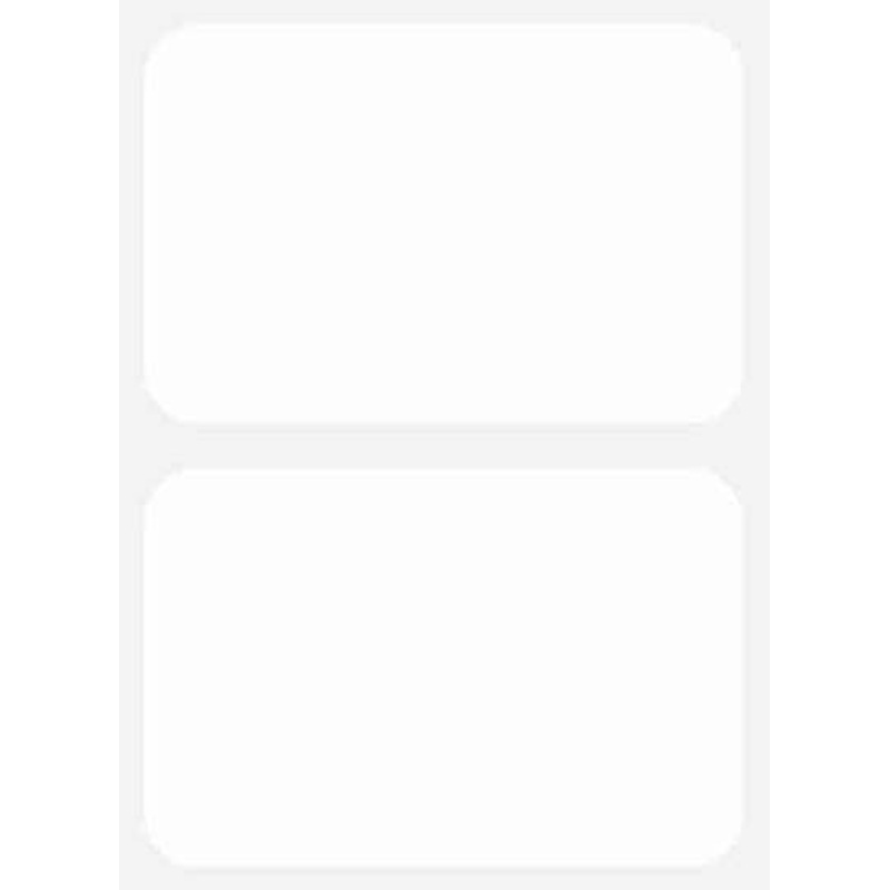 Plain White Name Tags | 100ct