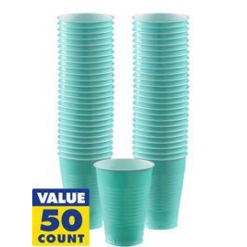 Robin’s Egg Blue 18oz Plastic Cups | 50ct