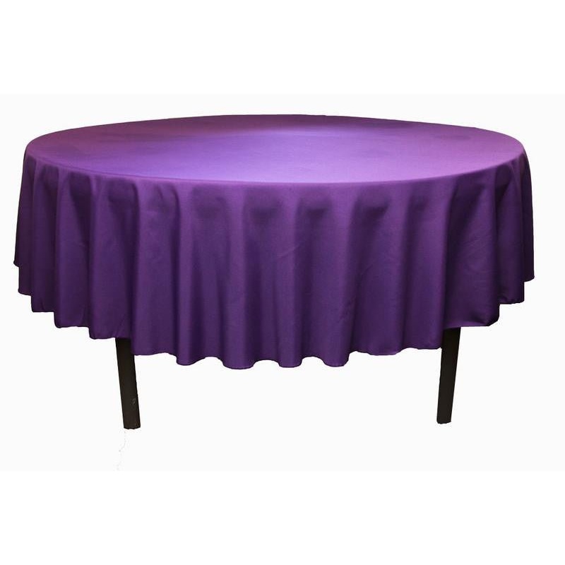 Round Tablecover, Purple 84 | 1 ct