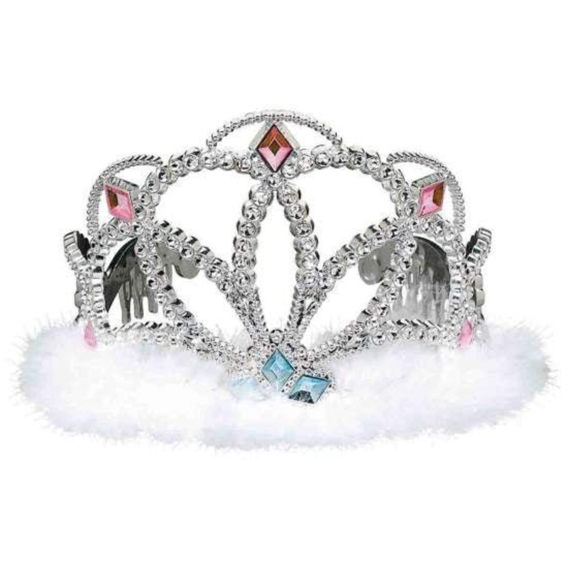 Tiara Diamond Electroplated with Marabou