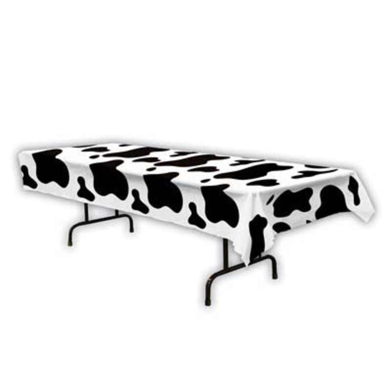 Western Cow Print Table Cover 54 x 108 | 1 ct