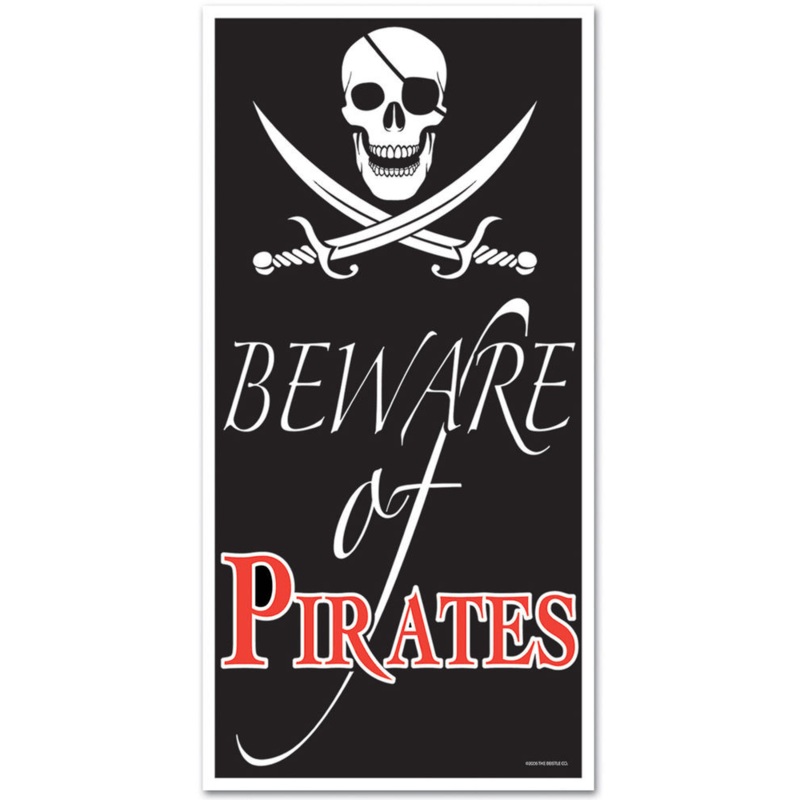 Beware of Pirates Door Cover | 30 x60