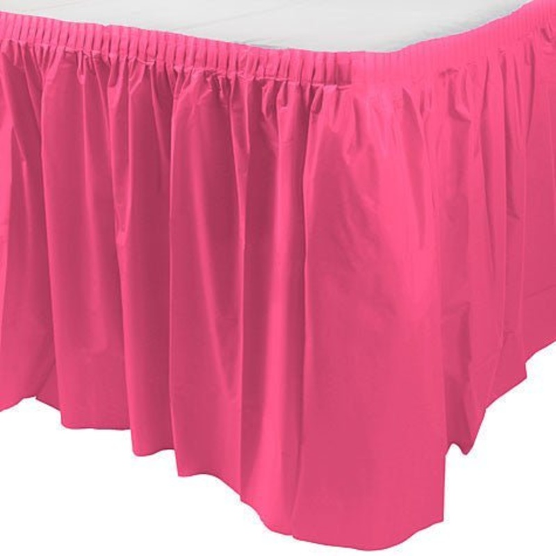 Bright Pink Table Skirt | 1ct, 29 x 168