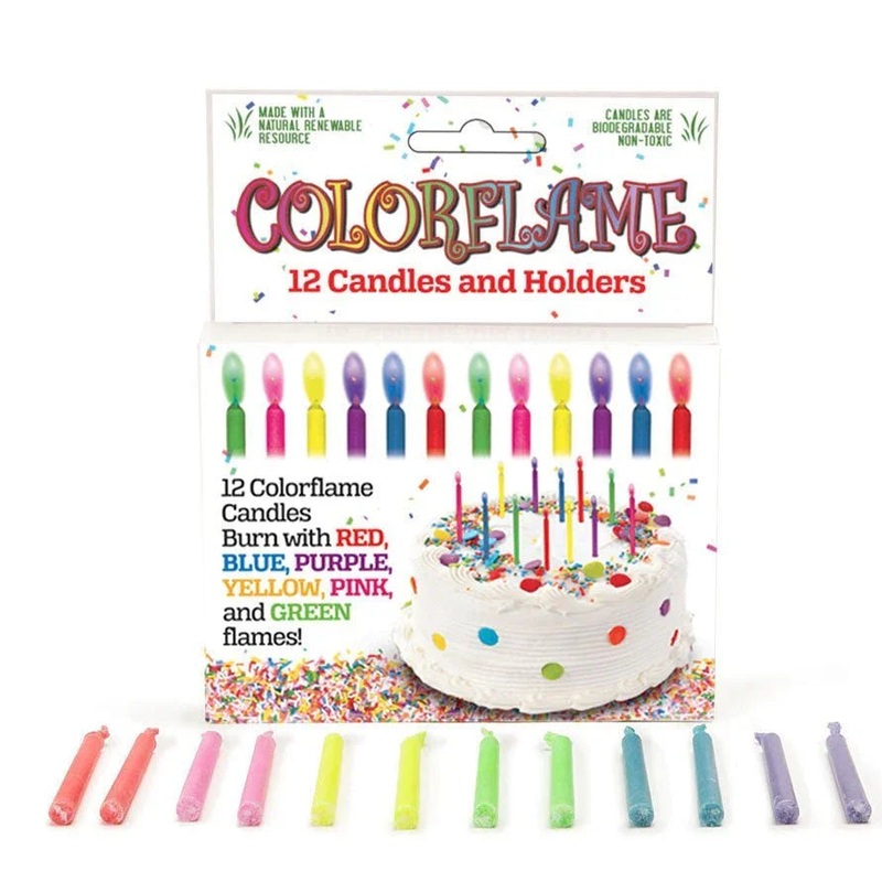Colorflame Birthday Candles | 12ct