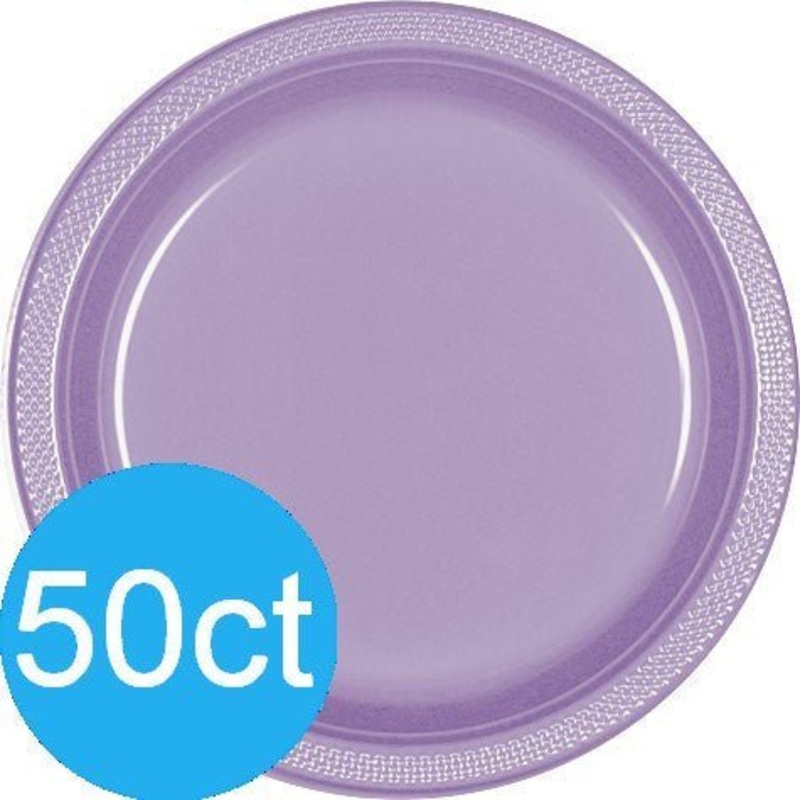 Lavender 10.25” Plastic Plates | 50ct