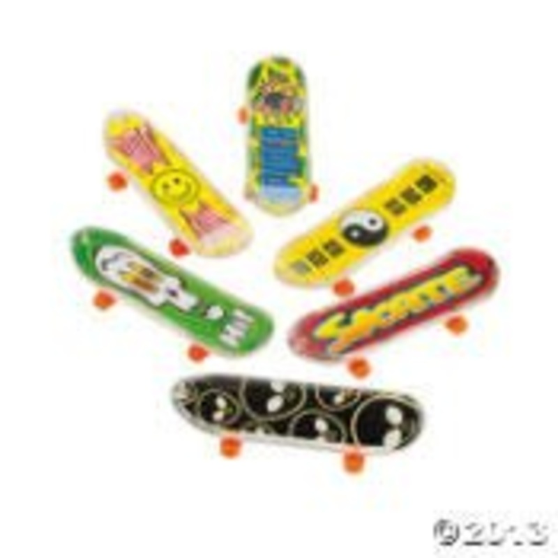 Lg Finger Skateboards, assorted. 1 x 3 |6 ct