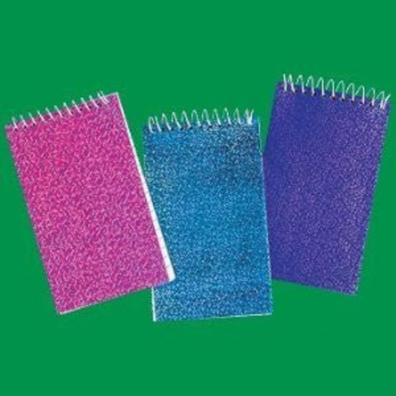 Memo Pad, Glitter Spiral. 3 x 5 | 24 ct