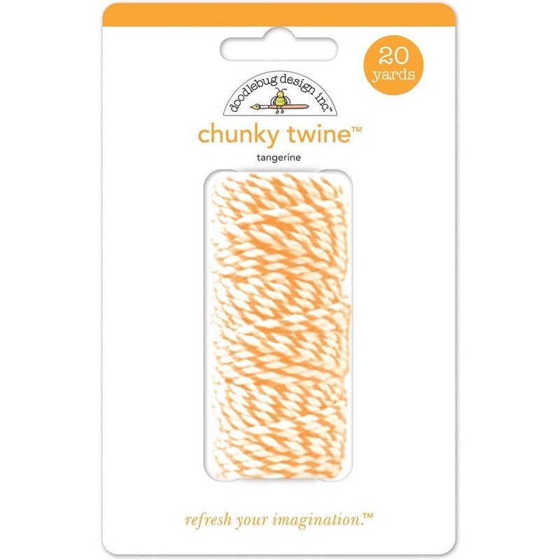 Tangerine Chunky Twine 20 Yards | 1 ct
