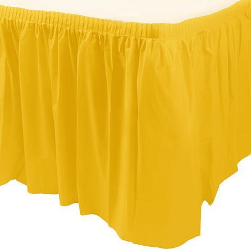Yellow Sunshine Table Skirt | 1ct, 29 x 168