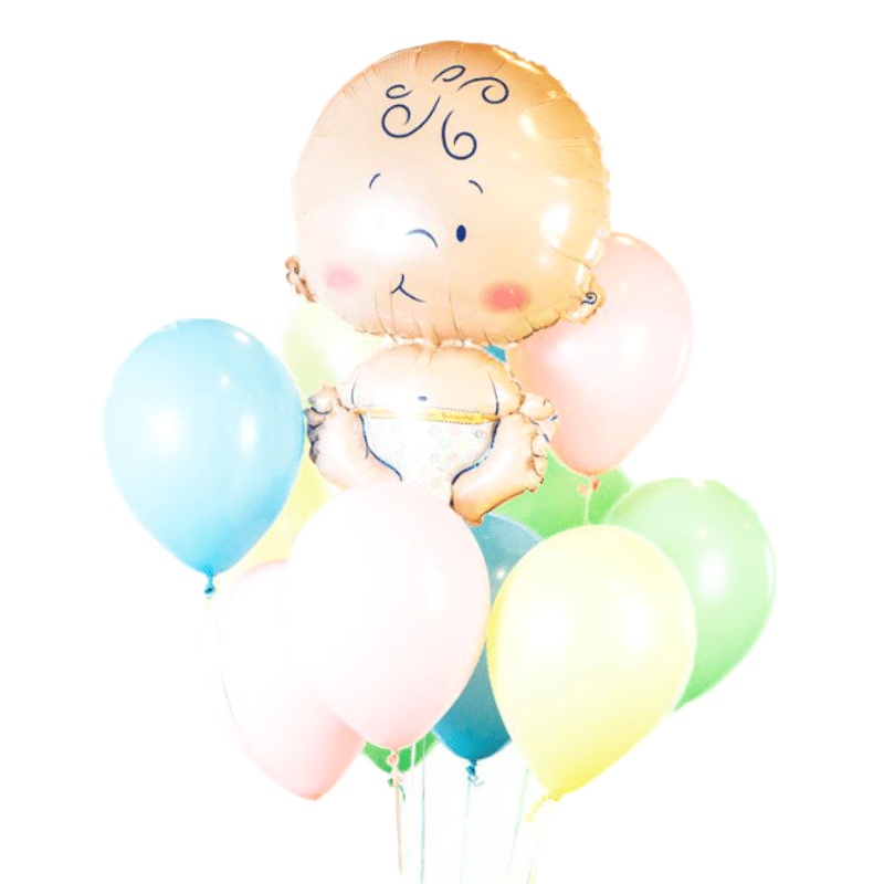 Bouncing Baby Balloon Bouquet | 13 pcs