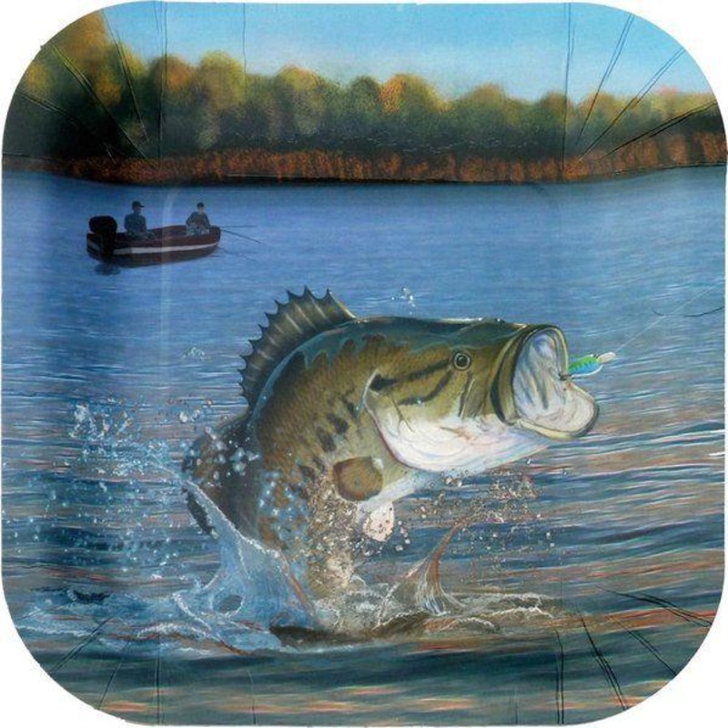 Gone Fishin 9 Paper Plates 8pk | 1ct